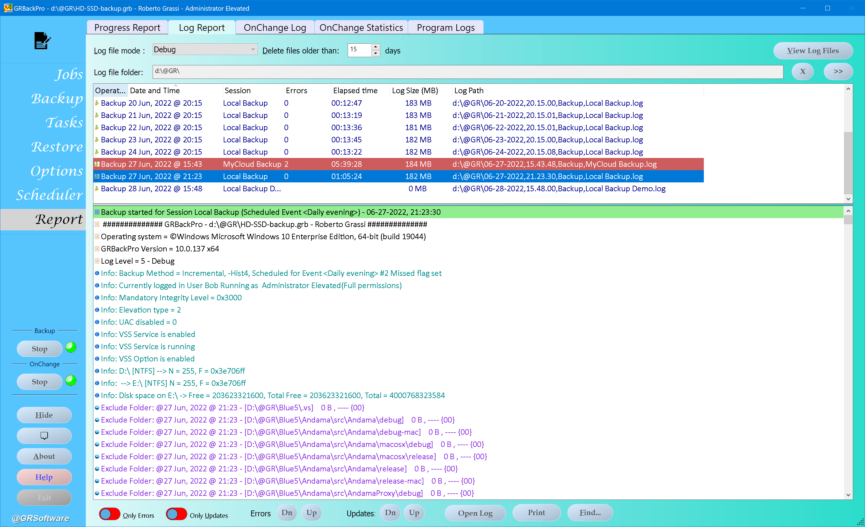 Report panel image